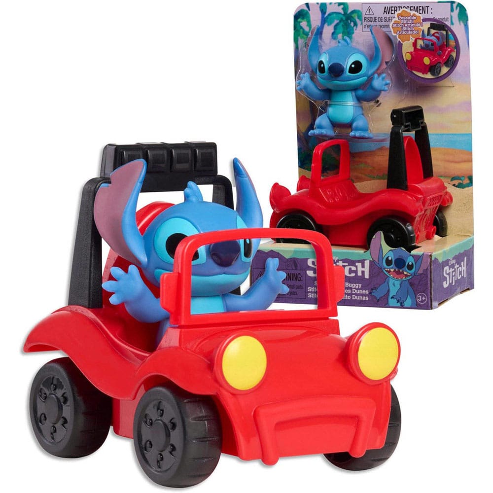Lilo & Stitch Set de jeu figurines Stitch & buggy de plage 7,5 cm