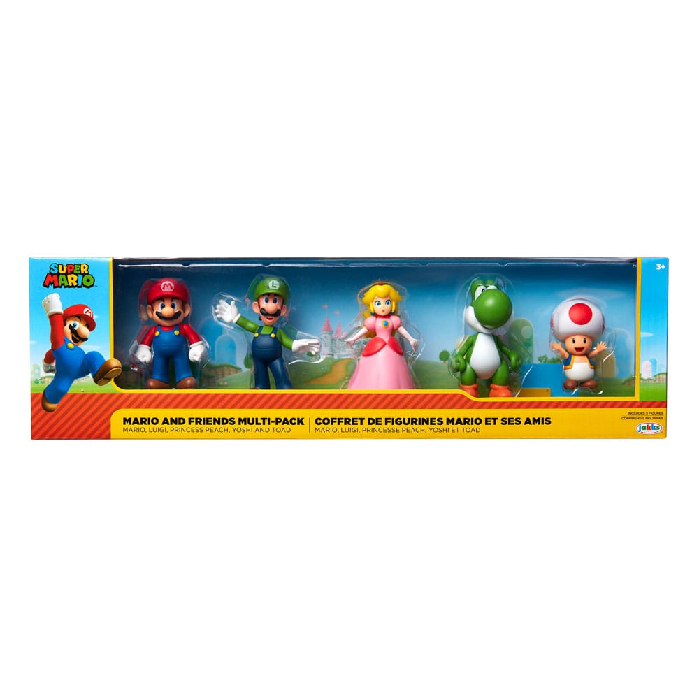 World of Nintendo Super Mario & Friends Figurines coffret 5 pièces Exclusive