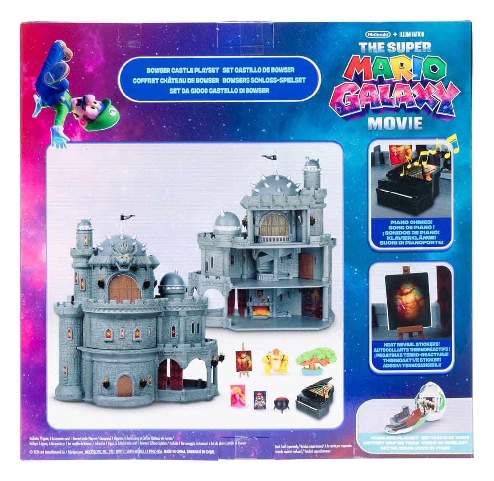 Super Mario Galaxy, le film Playset Deluxe avec 1 minifigurine Château de Bowser