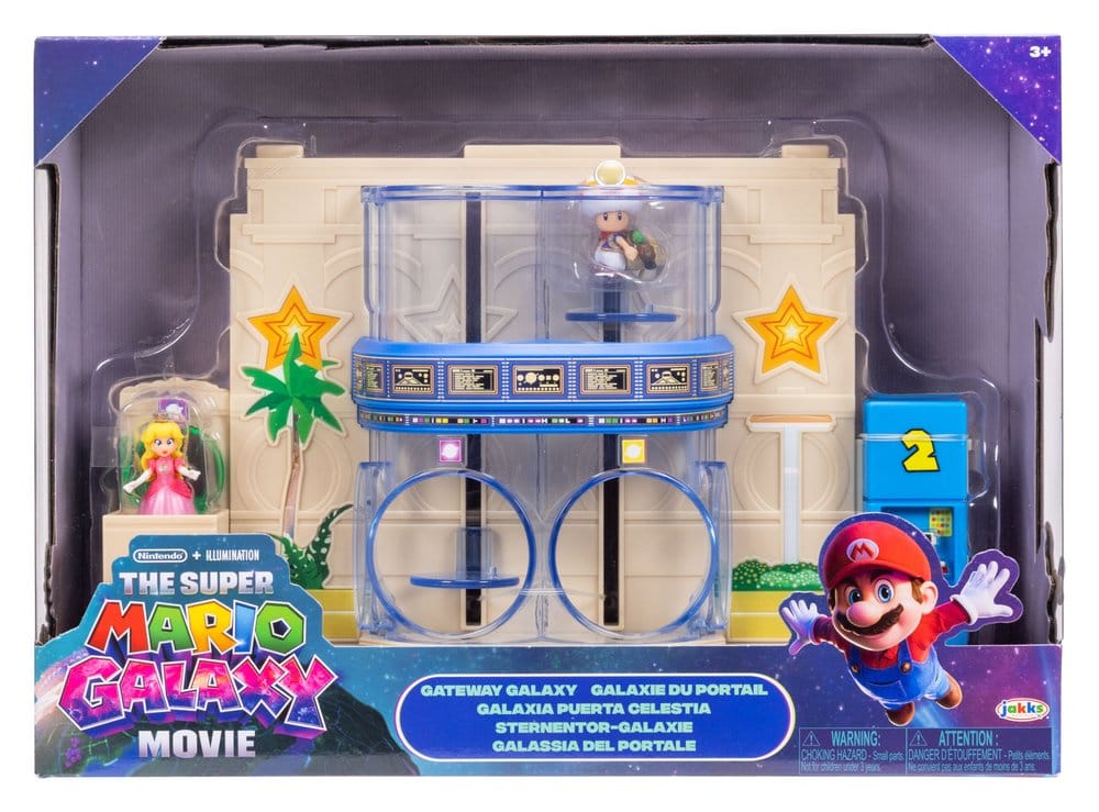 Super Mario Galaxy, le film diorama avec 2 minifigurines Galaxie du Portail