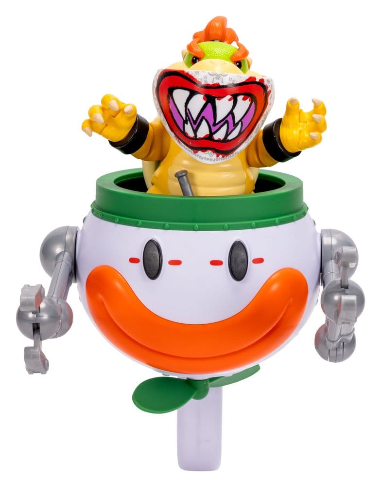 Super Mario Galaxy, le film figurine Bowser Jr. with Clown Car 13 cm