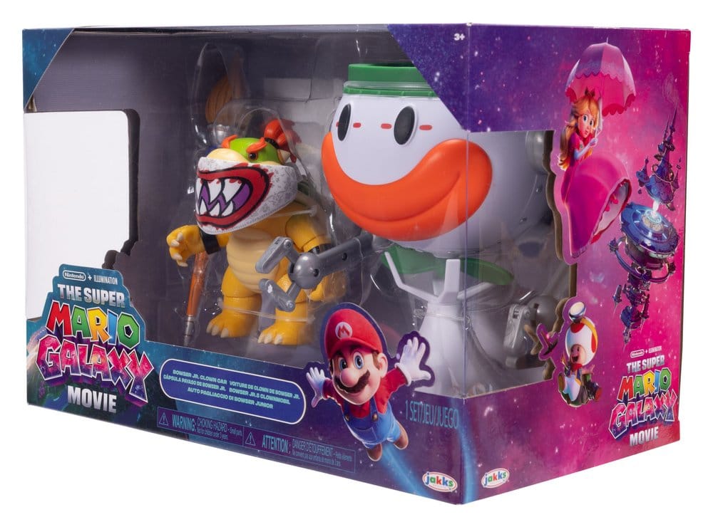 Super Mario Galaxy, le film figurine Bowser Jr. with Clown Car 13 cm