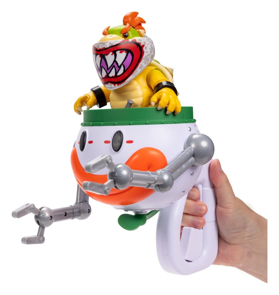 Super Mario Galaxy, le film figurine Bowser Jr. with Clown Car 13 cm