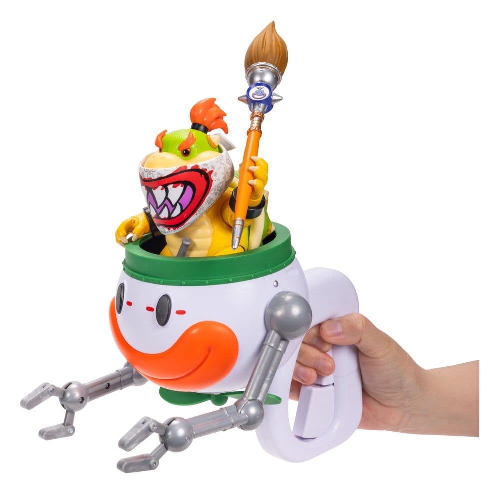 Super Mario Galaxy, le film figurine Bowser Jr. with Clown Car 13 cm