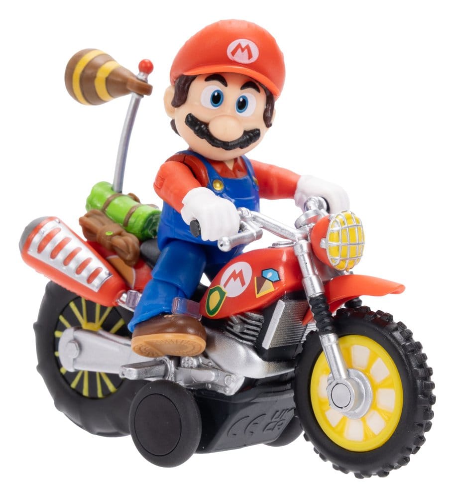 Super Mario Galaxy, le film figurine avec Moto à Rétrofriction Mario 6 cm