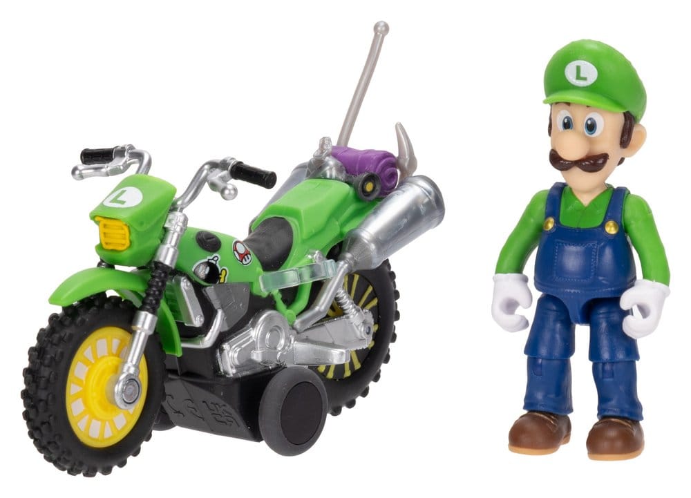 Super Mario Galaxy, le film figurine avec Moto à Rétrofriction Luigi 6 cm
