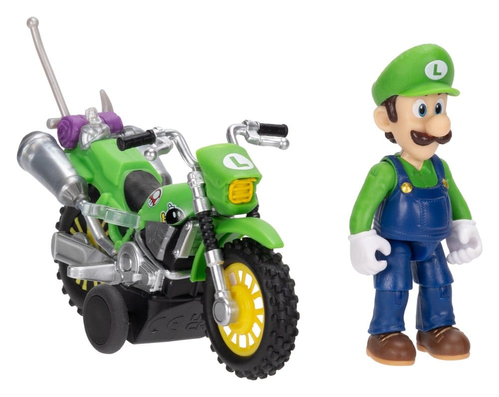 Super Mario Galaxy, le film figurine avec Moto à Rétrofriction Luigi 6 cm