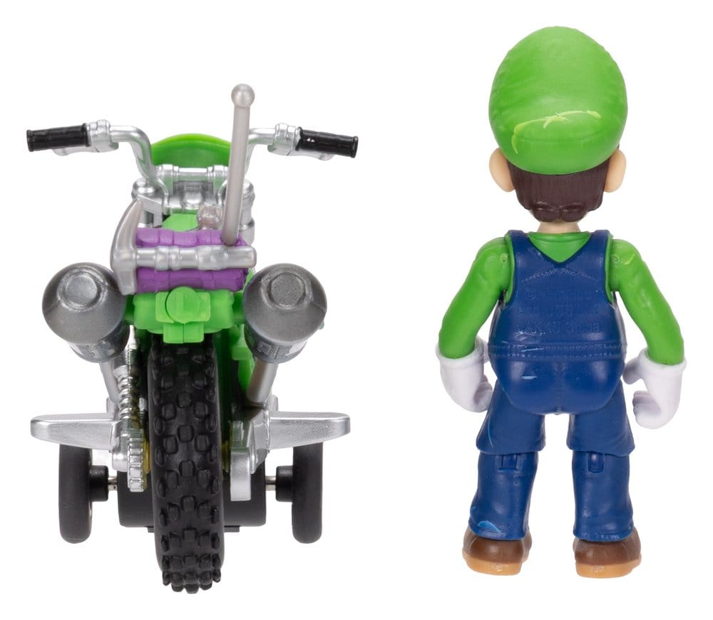 Super Mario Galaxy, le film figurine avec Moto à Rétrofriction Luigi 6 cm