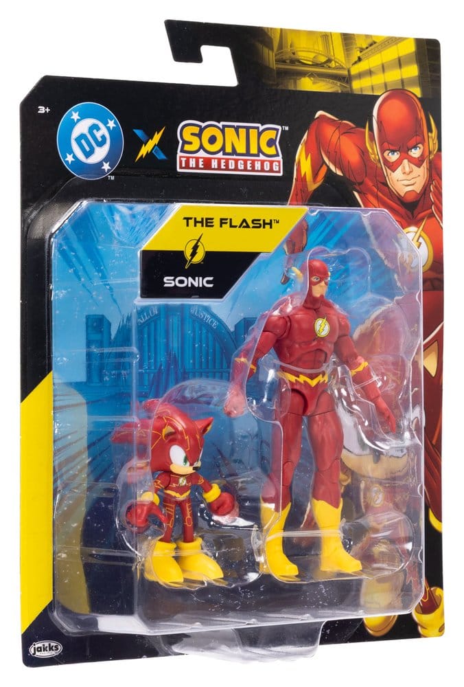 DC x Sonic - The Hedgehog pack 2 assortiment figurines Wave 4 (6)