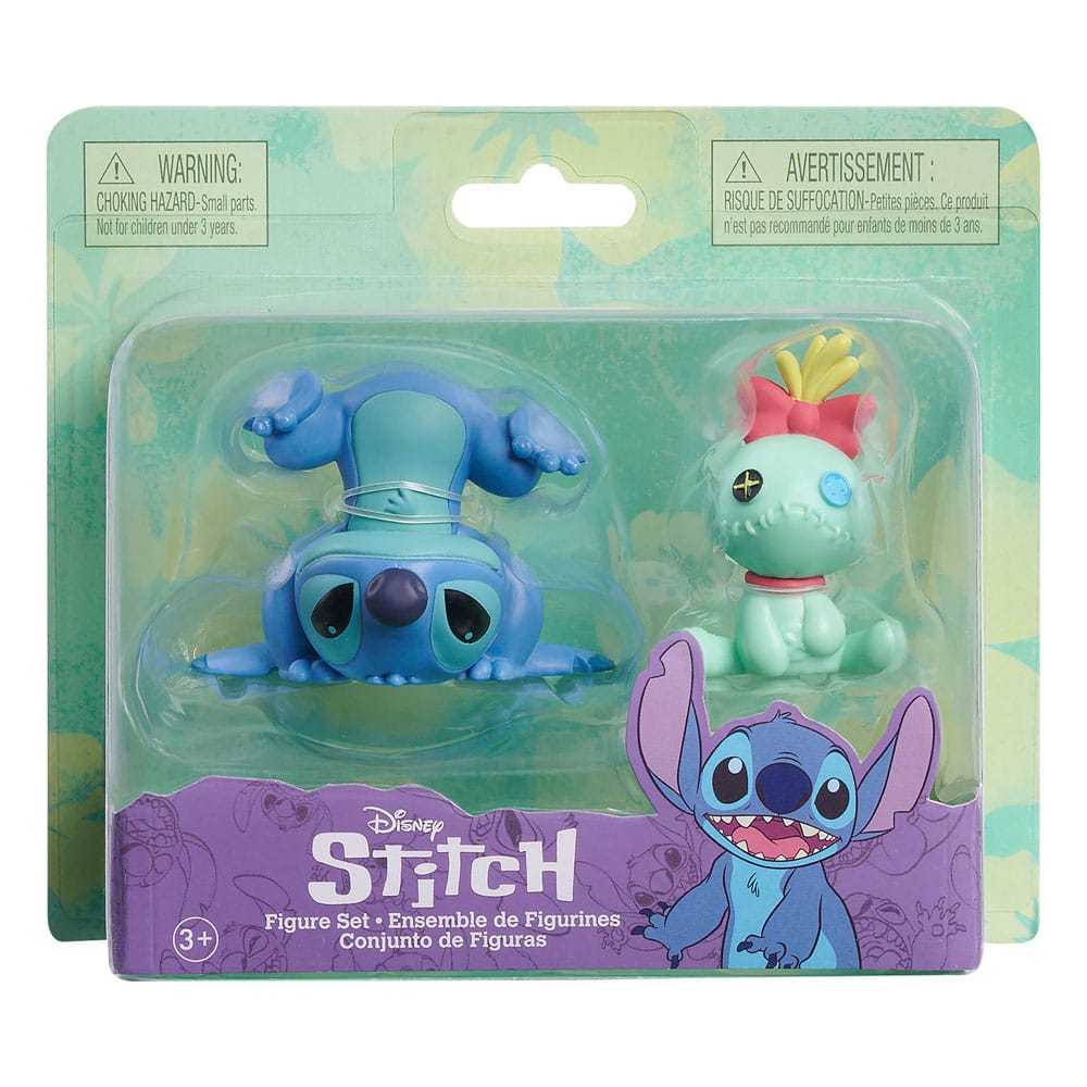 Lilo & Stitch pack 2 figurines Scrump & Upside Down Stitch 7 cm