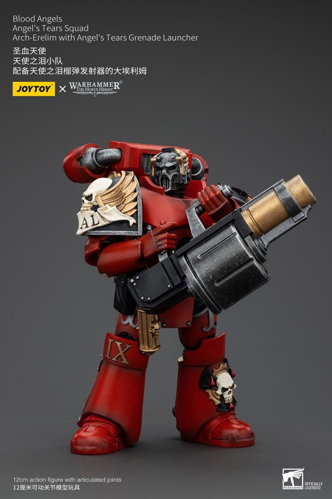 Warhammer The Horus Heresy figurine 1/18 Blood Angels Angel's Tears Squad Arch-Erelim with Angel's Tears Grenade Launcher 12 cm