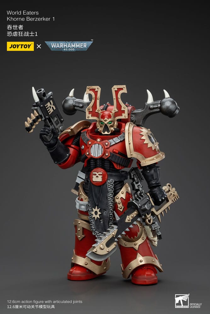 Warhammer 40k figurine 1/18 World Eaters Khorne Berzerker 1 13 cm