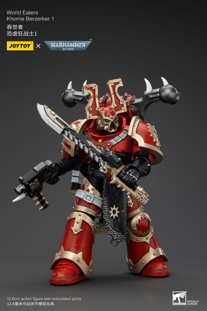 Warhammer 40k figurine 1/18 World Eaters Khorne Berzerker 1 13 cm