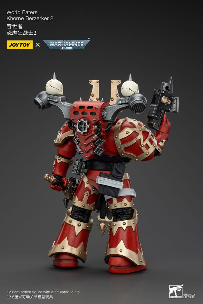 Warhammer 40k figurine 1/18 World Eaters Khorne Berzerker 2 13 cm