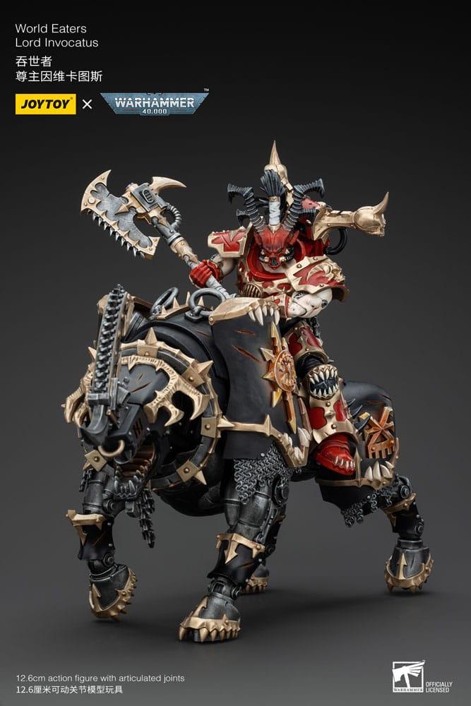 Warhammer 40k figurine 1/18 World Eaters Lord Invocatus 13 cm