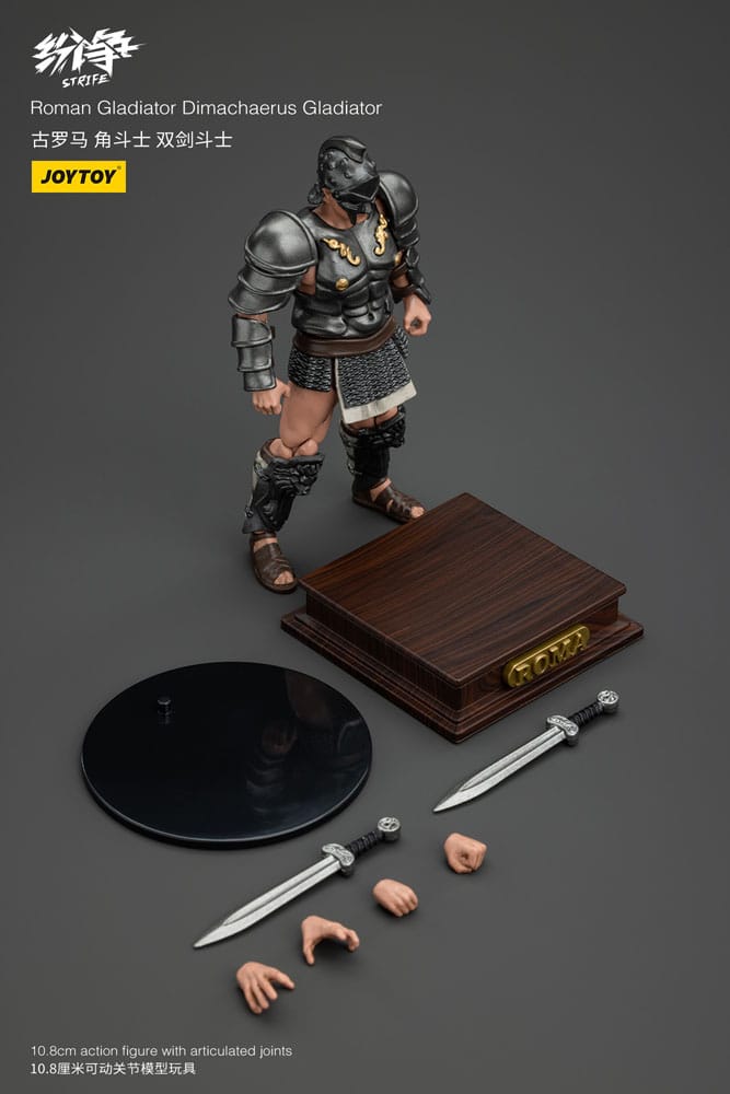 Strife figurine 1/18 Roman Gladiator Dimachaerus Gladiator 11 cm