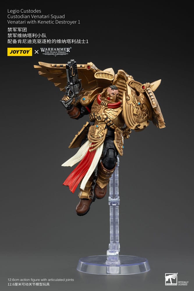Warhammer The Horus Heresy figurine 1/18 Legio Custodes Custodian Venatari Squad Venatari with Kenetic Destroyer 1 13 cm