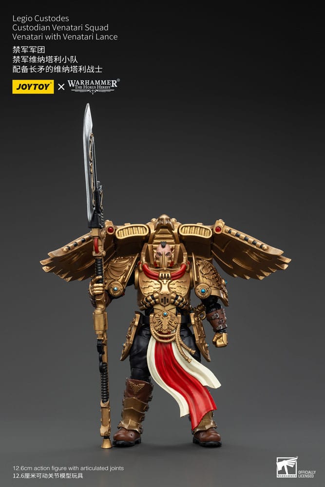 Warhammer The Horus Heresy figurine 1/18 Legio Custodes Custodian Venatari Squad Venatari with Venatari Lance 13 cm