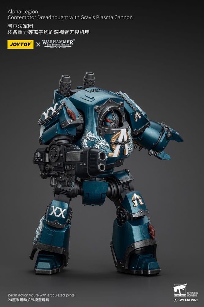 Warhammer The Horus Heresy figurine Alpha Legion Contemptor Dreadnought with Gravis Plasma Cannon 25 cm