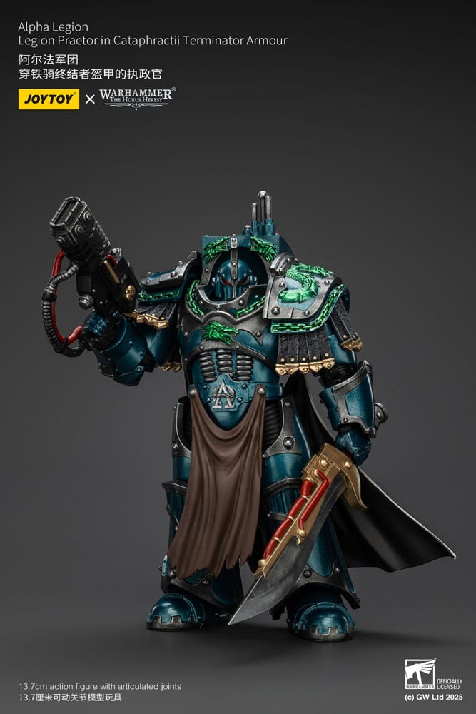 Warhammer The Horus Heresy figurine Alpha Legion Legion Praetor in Cataphractii Terminator Armour 18 cm