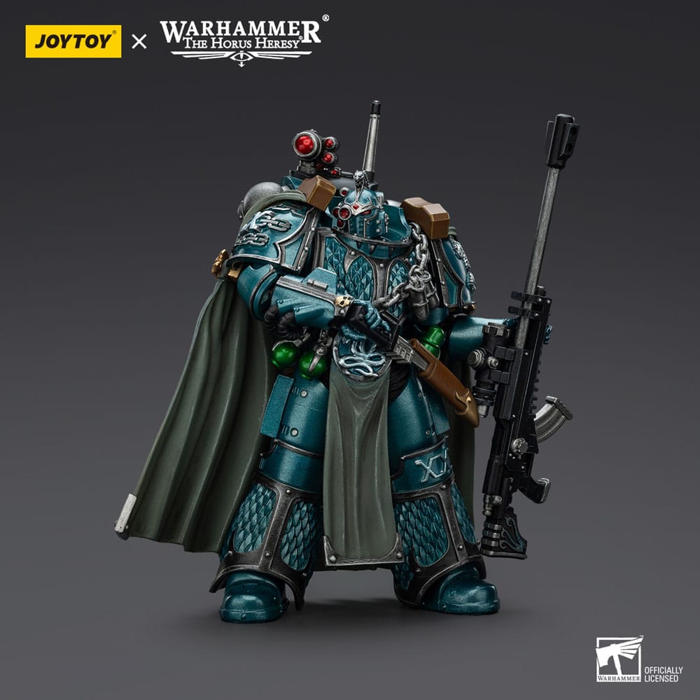 Warhammer The Horus Heresy figurine Alpha Legion Exodus The One who is Many With Sniper Rifle And Power Dagger 20 cm