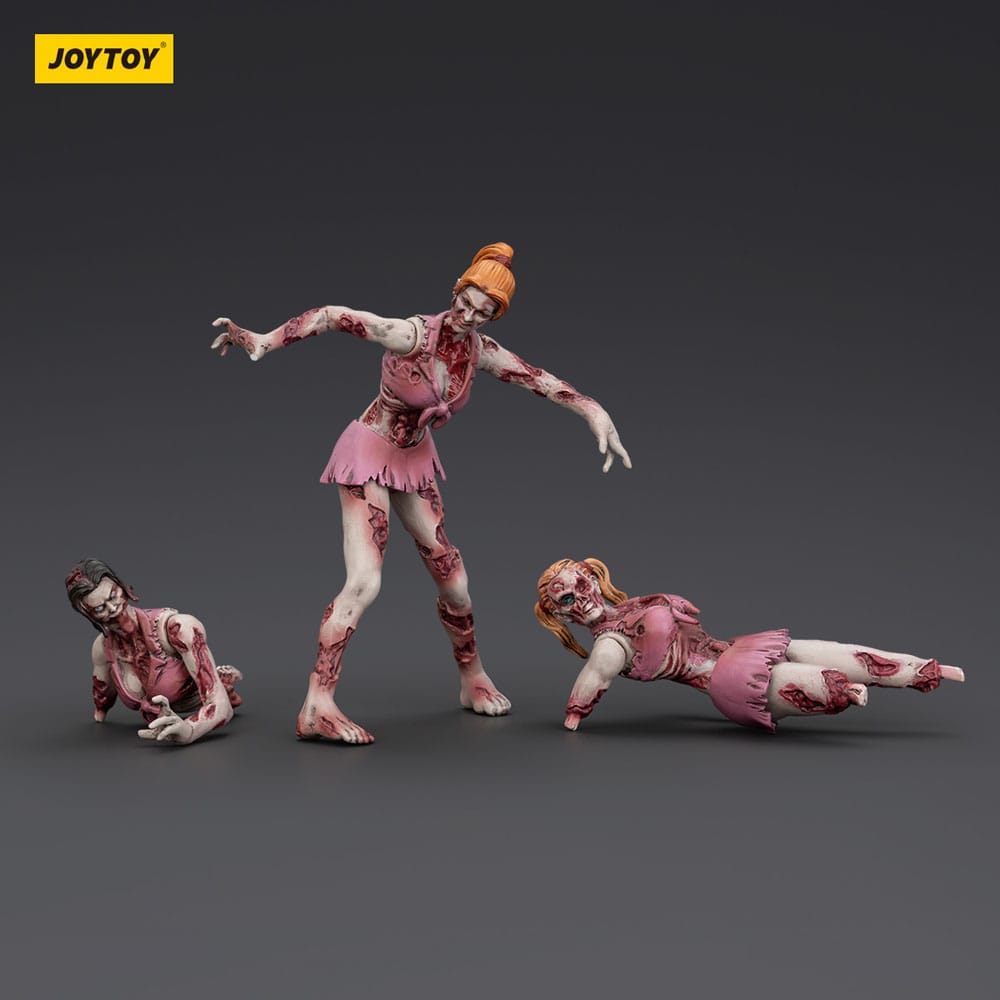Zombie pack 3 figurines Dark Source Cheer Leaders 8 cm