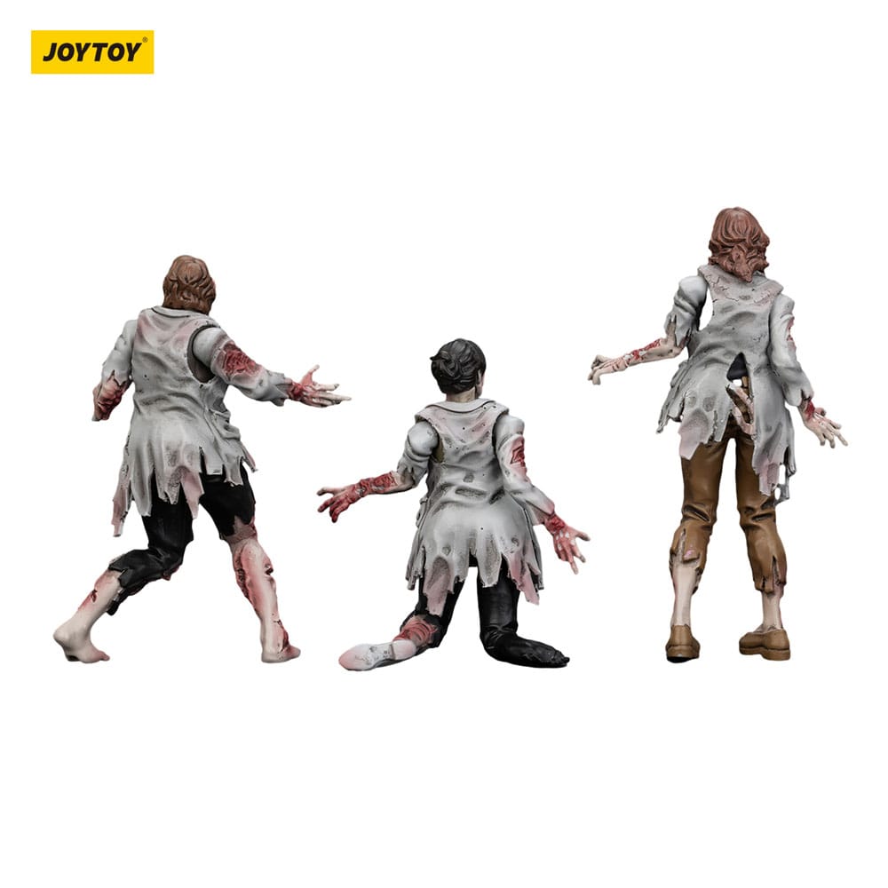 Zombie pack 3 figurines Dark Source Scientists (Female) 8 cm