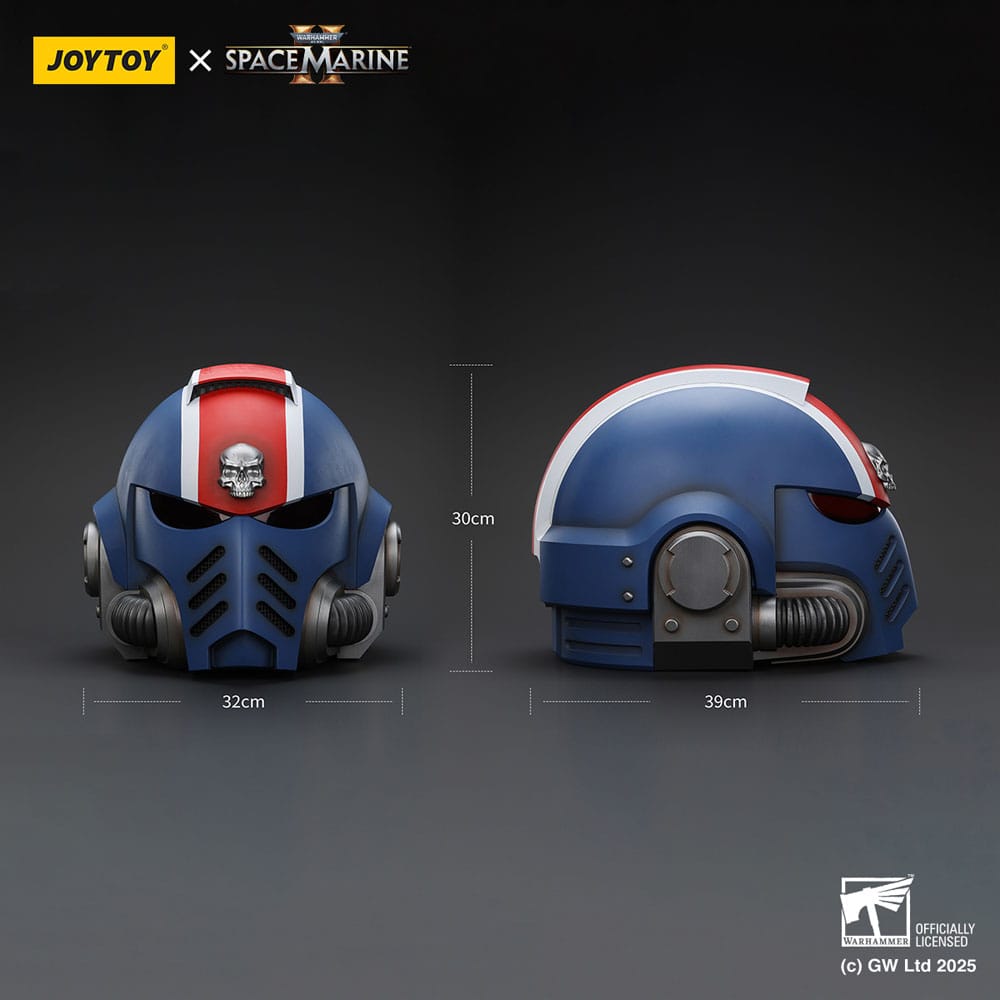 Warhammer 40,000: Space Marine 2 replique Ultramarines Lieutenant Titus casque 30 cm
