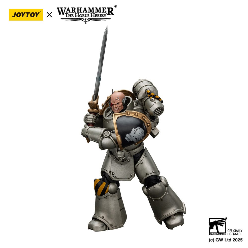 Warhammer The Horus Heresy figurine 1/18 lron Warriors Command Squad Chosen with Legion Standard 12 cm