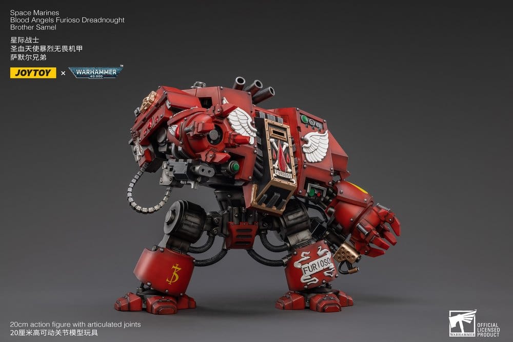 Warhammer 40,000 figurine Blood Angels Furioso Dreadnought Brother Samel 20 cm