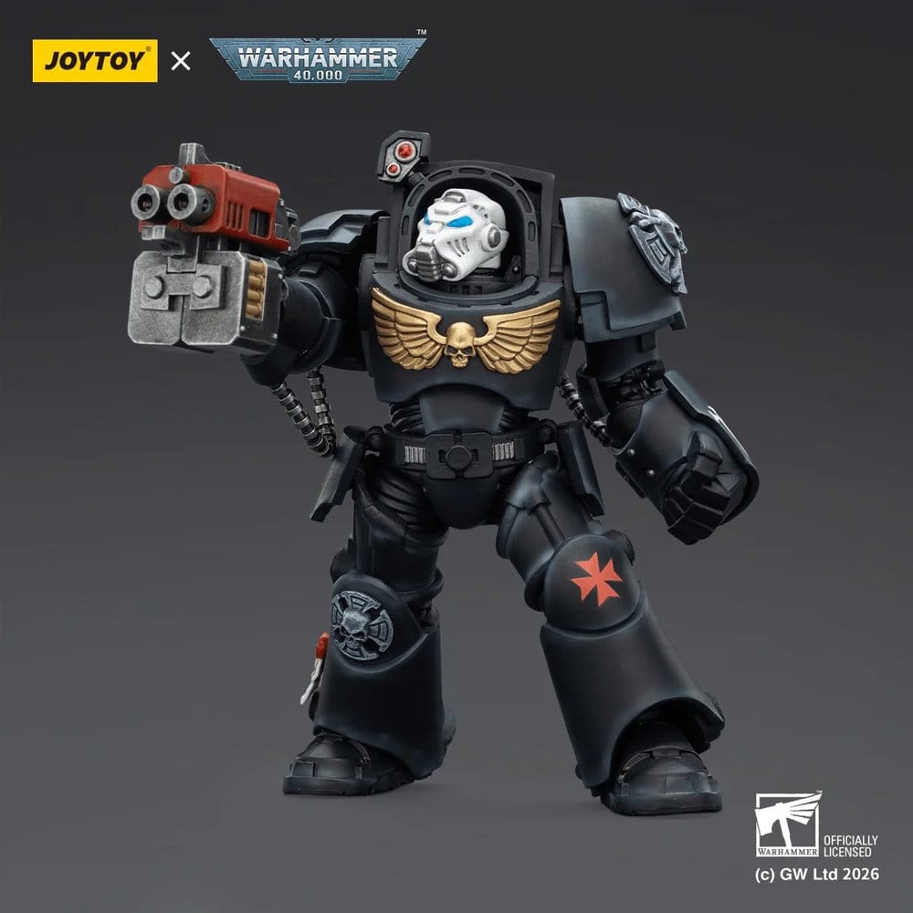Warhammer 40,000 figurine Black Templars Terminator 2 with Power Fist and Storm Bolter 14 cm