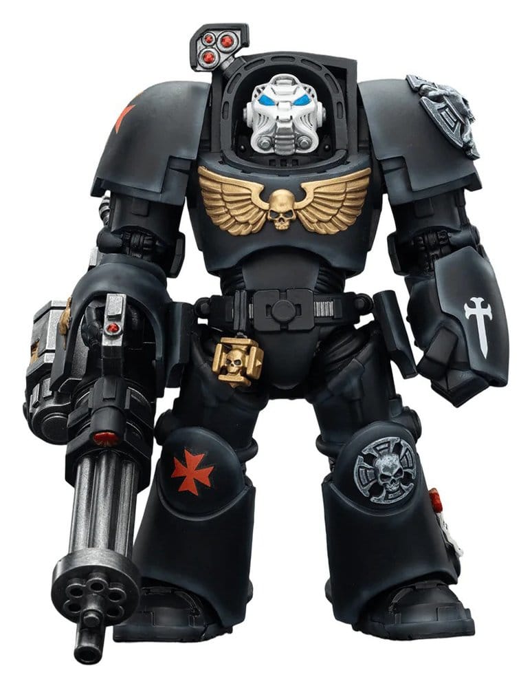 Warhammer 40,000 figurine Black Templars Terminator 3 with Power Fist and Assault Cannon 14 cm