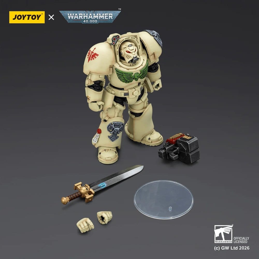 Warhammer 40,000 figurine Dark Angels Deathwing Terminator 1 with Power Sword and Storm Bolter 14 cm