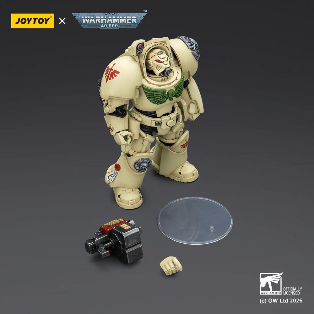 Warhammer 40,000 figurine Dark Angels Deathwing Terminator 2 with Power Fist and Storm Bolter 14 cm