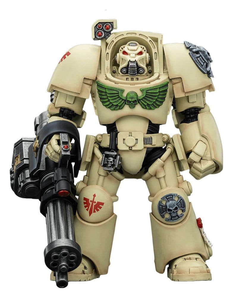 Warhammer 40,000 figurine Dark Angels Deathwing Terminator 3 with Power Fist and Assault Cannon 14 cm
