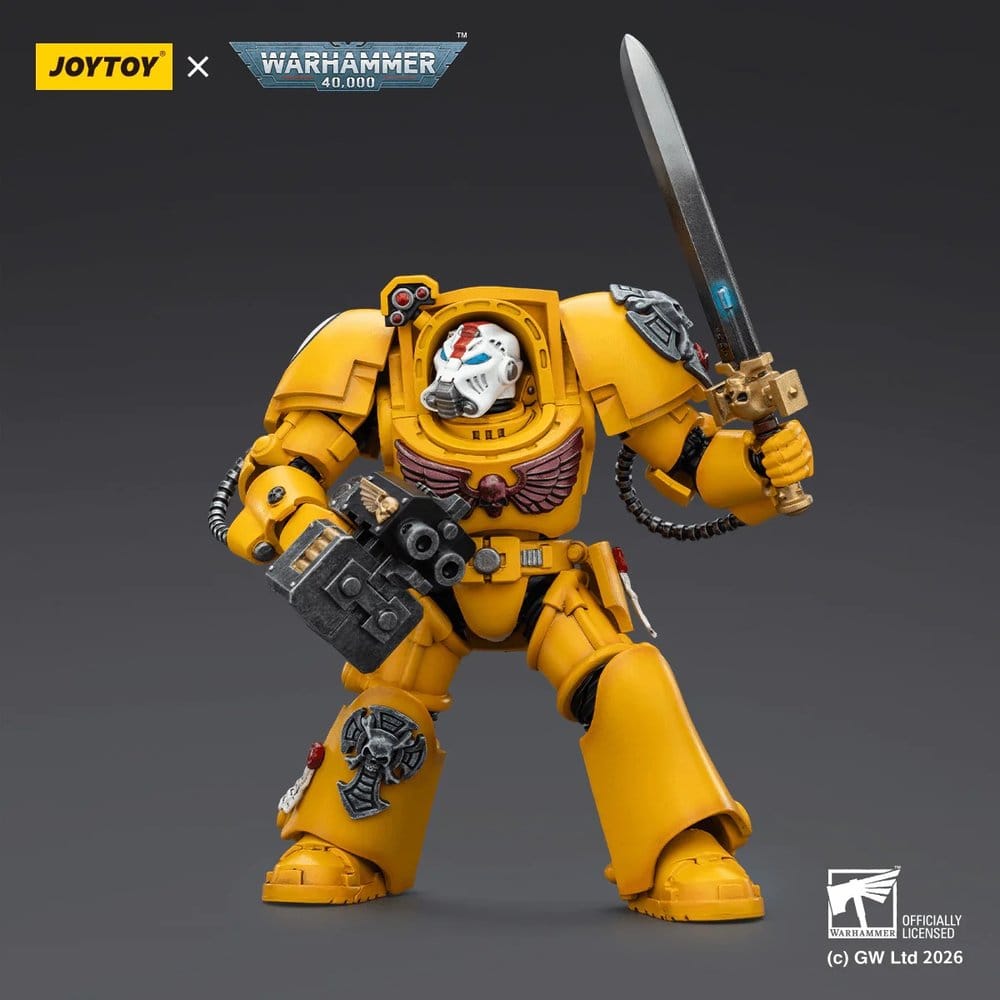 Warhammer 40,000 figurine Imperial Fists Terminator 1 with Power Sword and Storm Bolter 14 cm