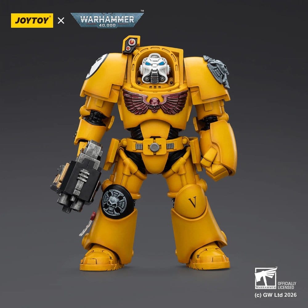 Warhammer 40,000 figurine Imperial Fists Terminator 2 with Power Fist and Storm Bolter 14 cm