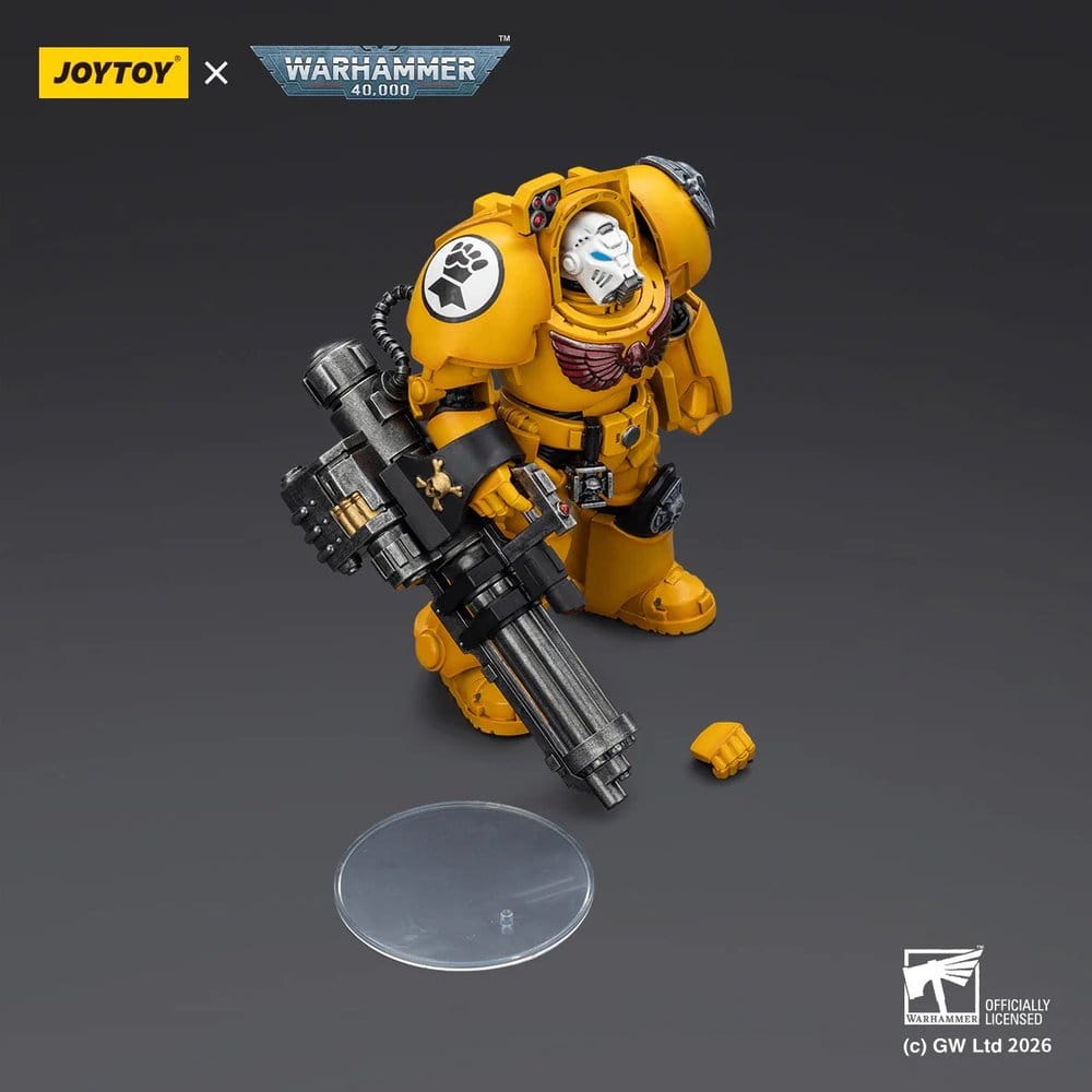 Warhammer 40,000 figurine Imperial Fists Terminator 3 with Power Fist and Assault Cannon 14 cm