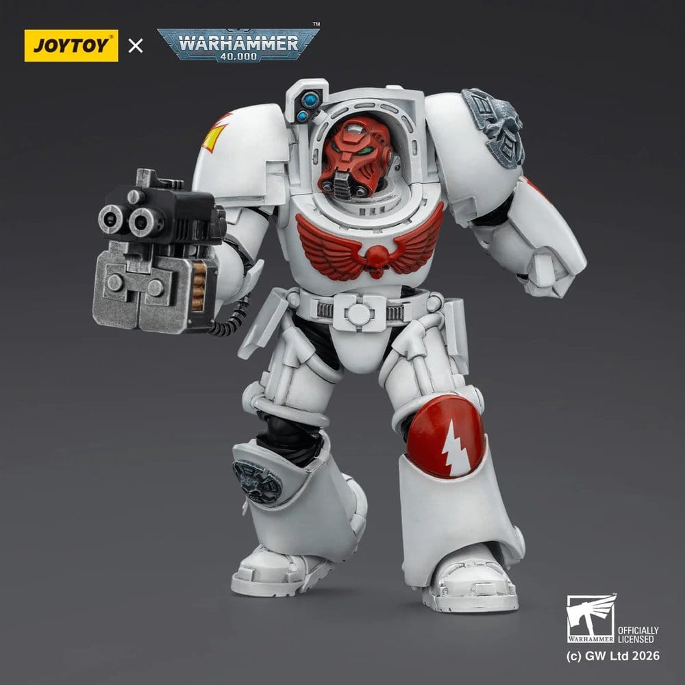 Warhammer 40,000 figurine White Scars Terminator 2 with Power Fist and Storm Bolter 14 cm