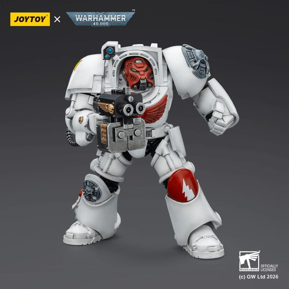 Warhammer 40,000 figurine White Scars Terminator 2 with Power Fist and Storm Bolter 14 cm