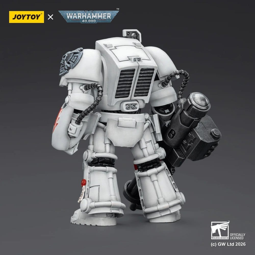 Warhammer 40,000 figurine White Scars Terminator 3 with Power Fist and Assault Cannon 14 cm
