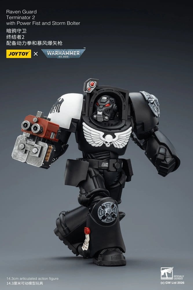 Warhammer 40,000 figurine Raven Guard Terminator 2 with Power Fist and Storm Bolter 14 cm