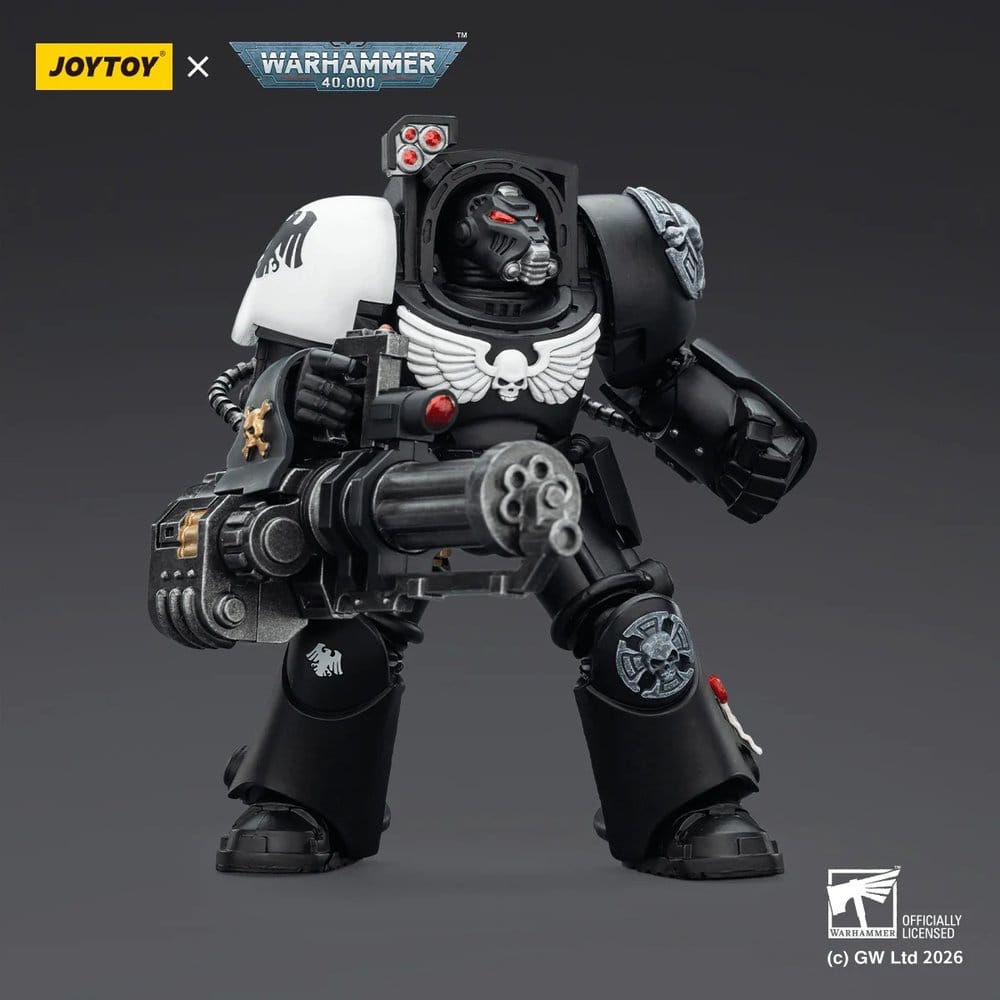 Warhammer 40,000 figurine Raven Guard Terminator 3 with Power Fist and Assault Cannon 14 cm