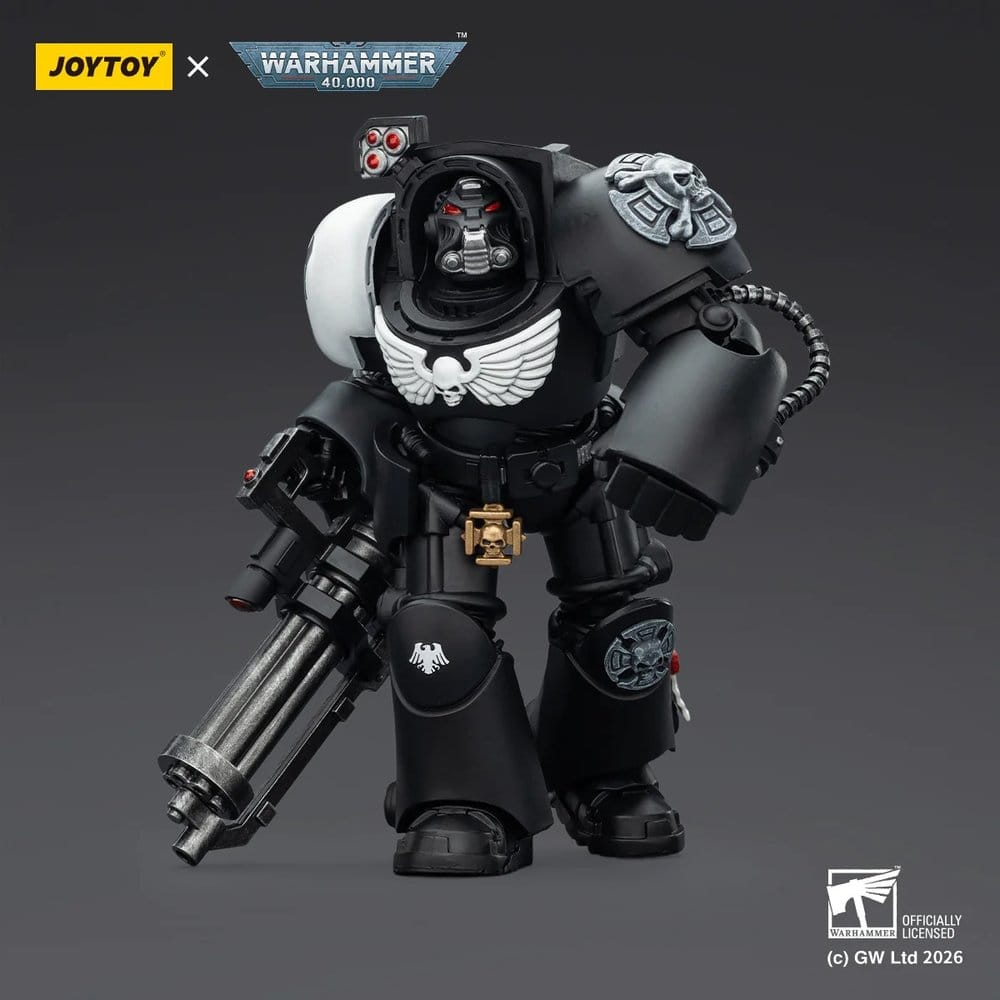 Warhammer 40,000 figurine Raven Guard Terminator 3 with Power Fist and Assault Cannon 14 cm