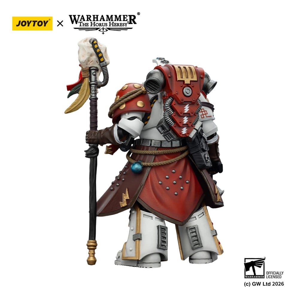 Warhammer 40,000 figurine White Scars Stormseer Consulwith Force Staff and Bolt Pistol 12 cm