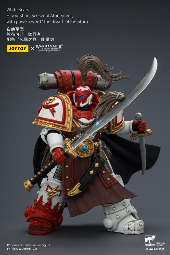 Warhammer The Horus Heresy figurine White Scars Hibou Khan, Seeker of Atonement 12 cm