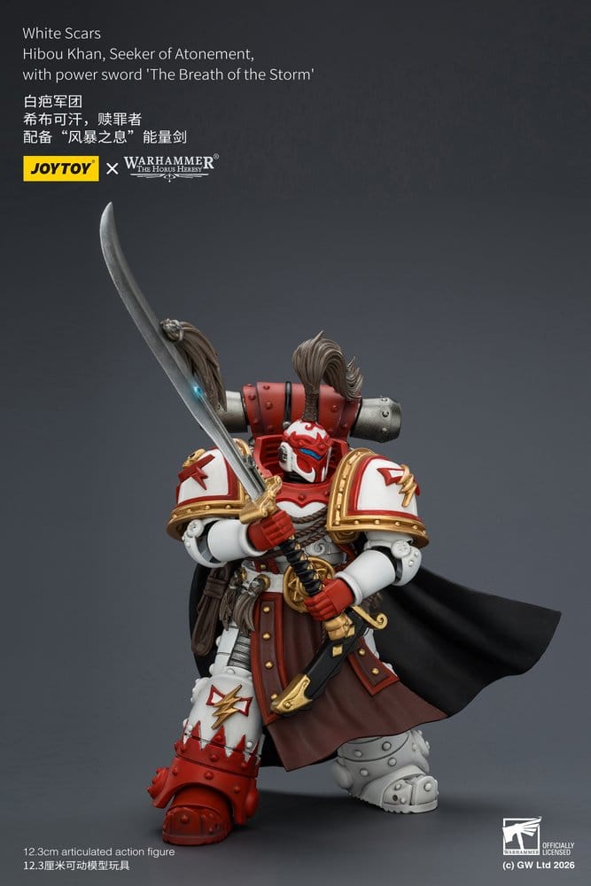 Warhammer The Horus Heresy figurine White Scars Hibou Khan, Seeker of Atonement 12 cm