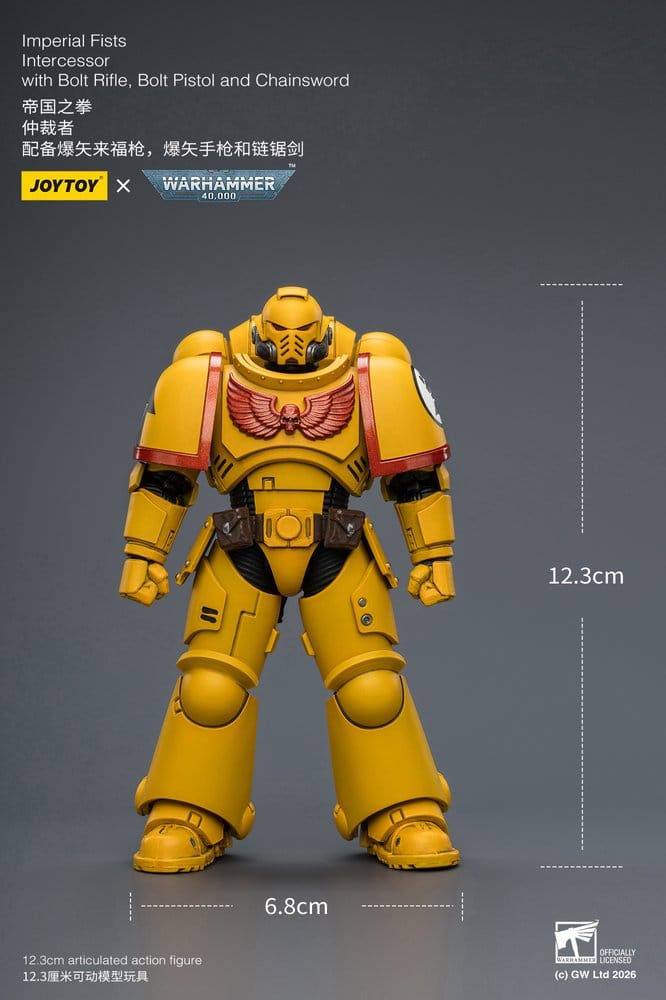 Warhammer 40,000 figurine Imperial Fists Intercessor 12 cm