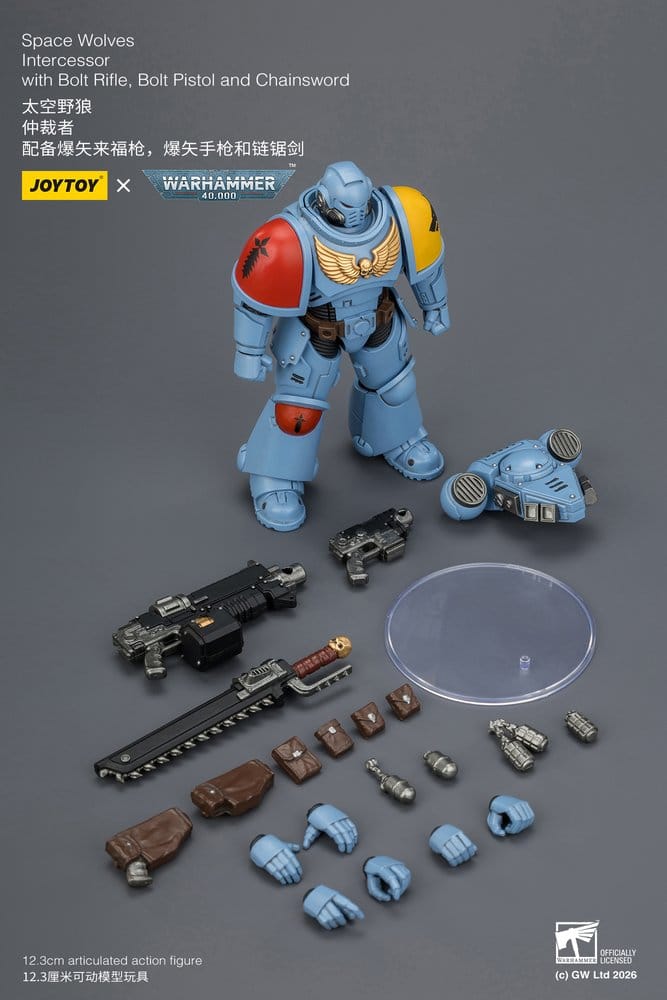 Warhammer 40,000 figurine Space Wolves Intercessor 12 cm
