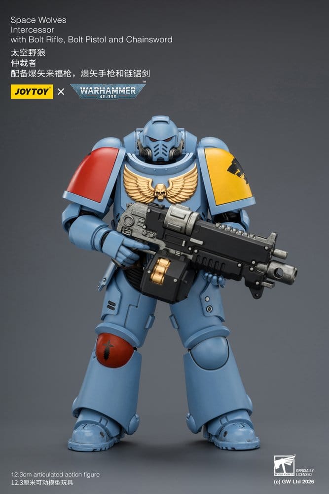 Warhammer 40,000 figurine Space Wolves Intercessor 12 cm